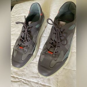 ECCO Womens Leather Chunky Sneakers Size 42/11 Comfort Sneakers